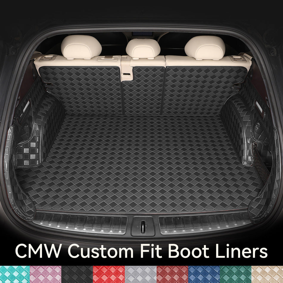CarMatWorld Custom Car Boot Liners 3x3 Diamond Waterproof Boot Liners