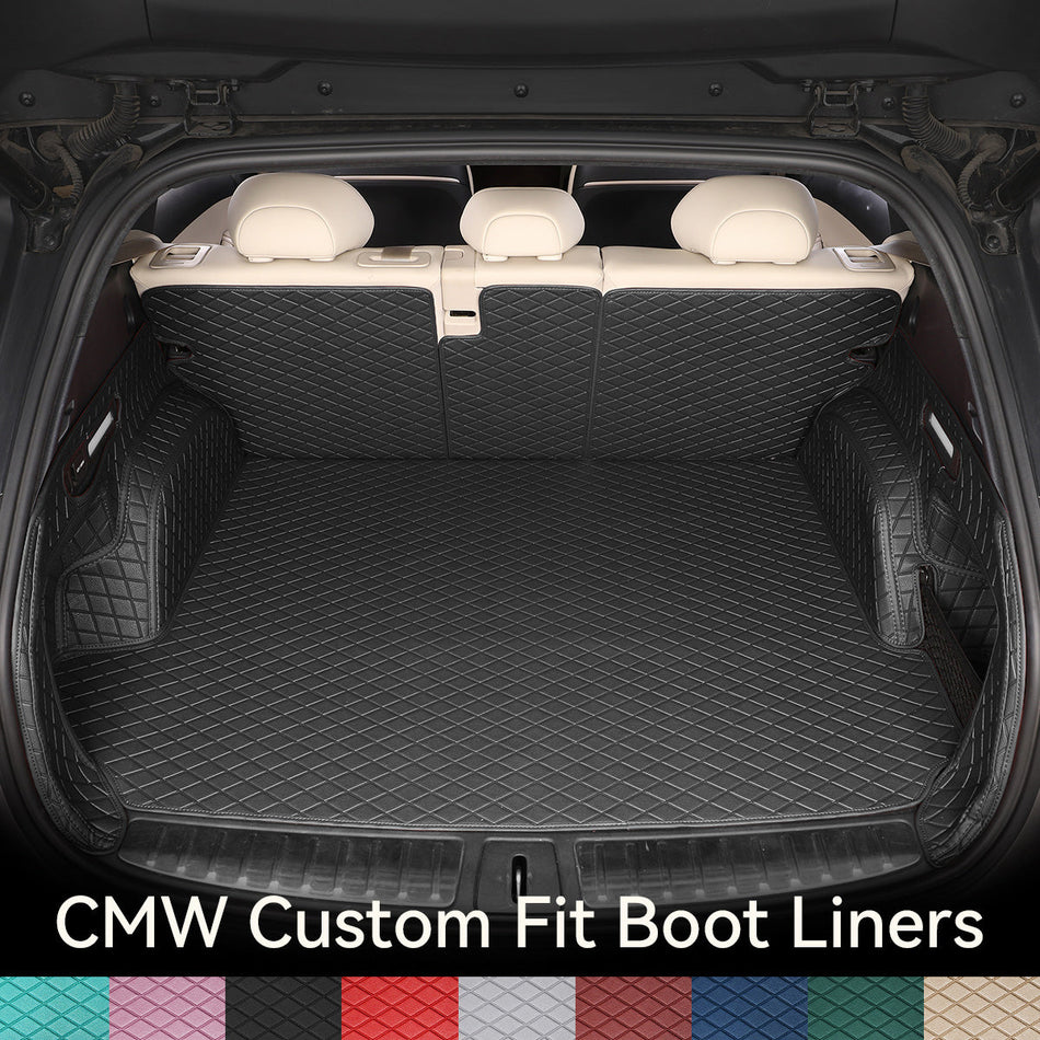CarMatWorld Custom Car Boot Liners 3x5 Diamond Waterproof Boot Liners